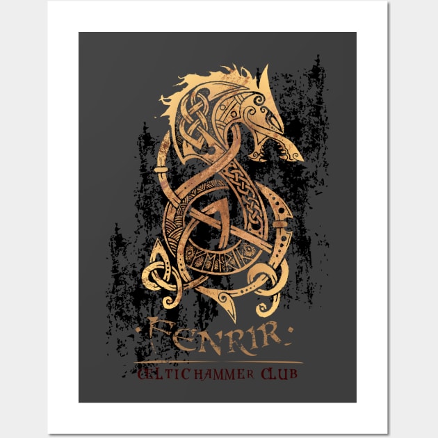 Fenrir: The Monster Wolf of Norse Mythology Wall Art by celtichammerclub